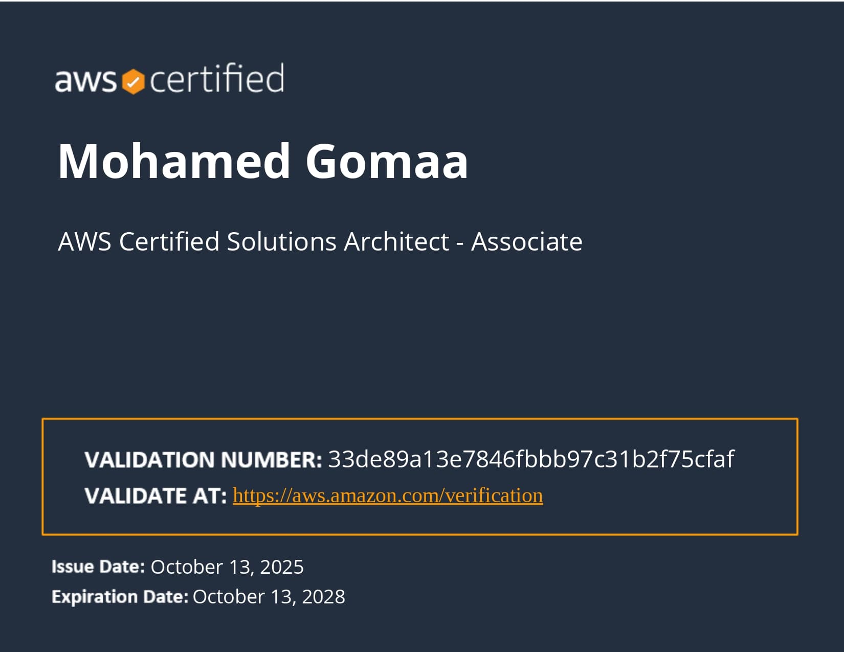 AWS Certified Solutions Architect